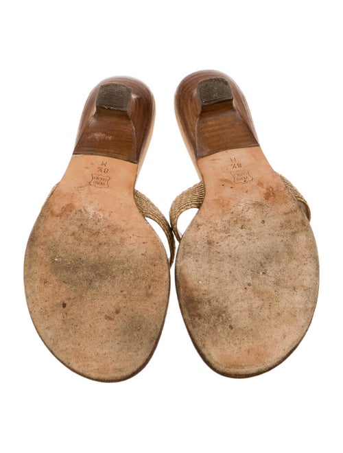 Eric Javits Leather Slides