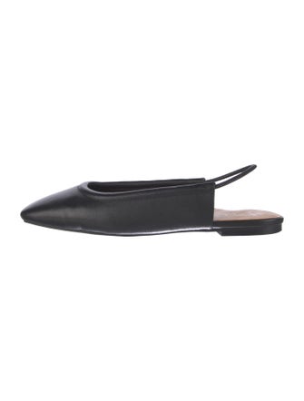 Eric Javits Leather Slingback Flats