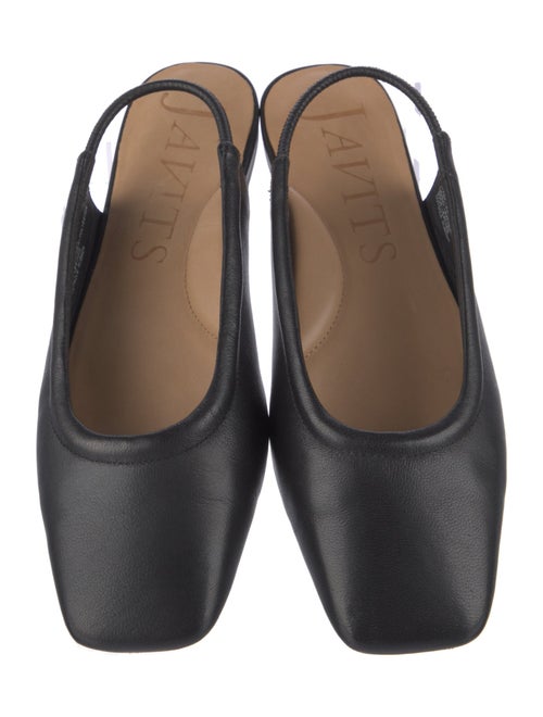 Eric Javits Leather Slingback Flats