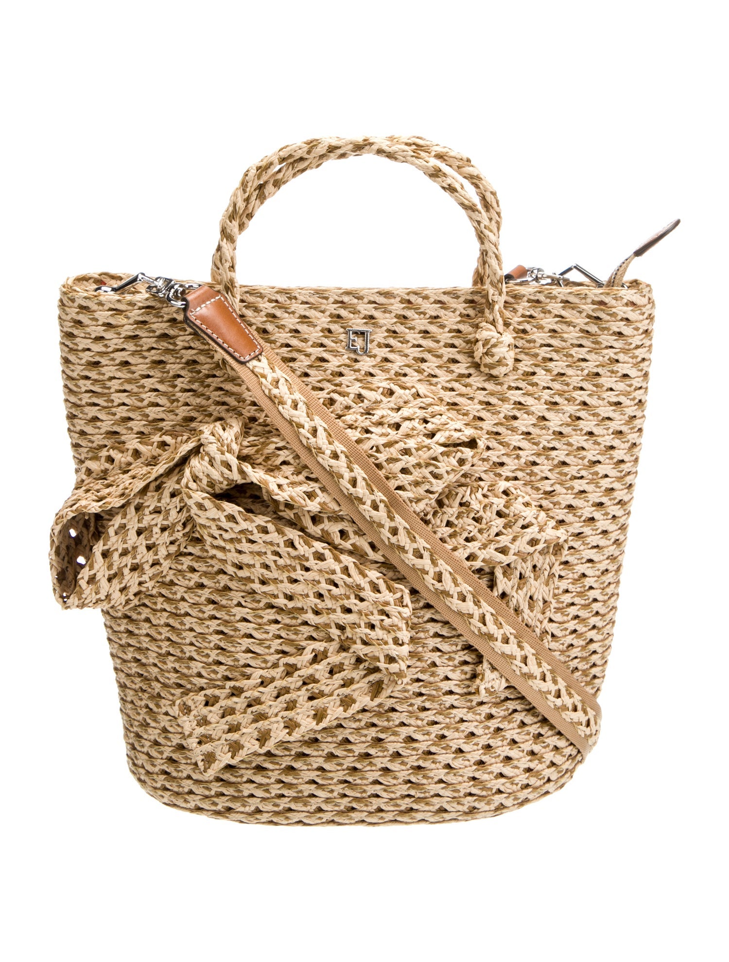 Eric Javits Straw Top Handle Bag
