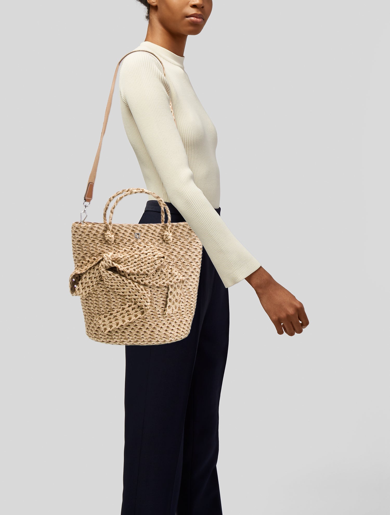 Eric Javits Straw Top Handle Bag