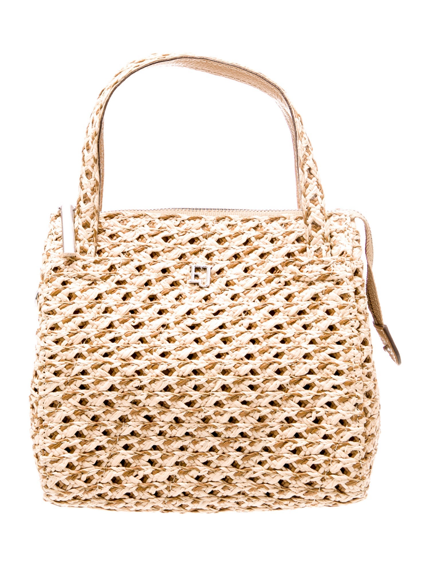 Eric Javits Raffia Top Handle Bag