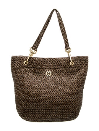 Eric Javits Straw Top Handle Bag