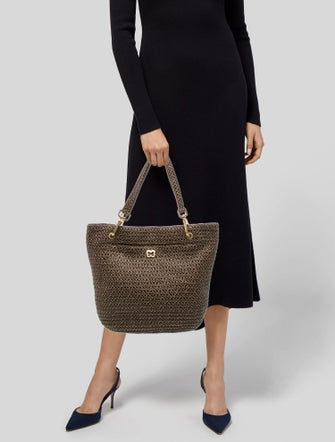 Eric Javits Straw Top Handle Bag