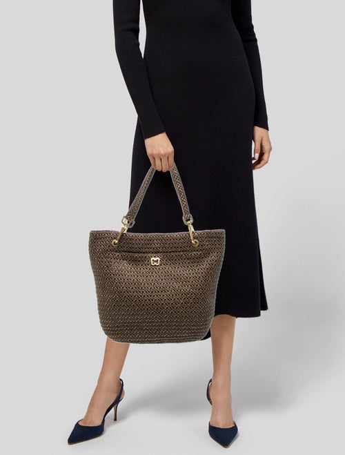 Eric Javits Straw Top Handle Bag