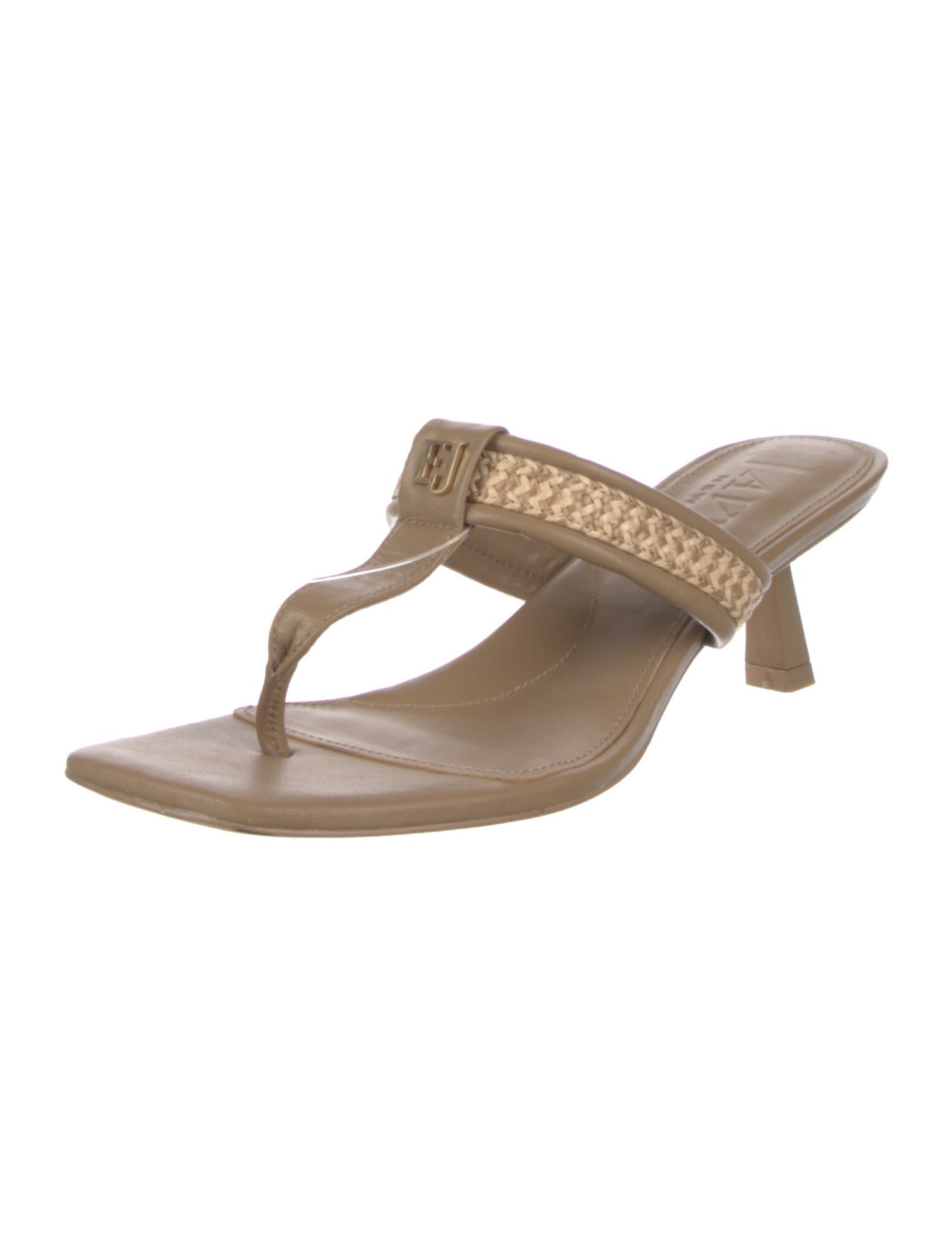 Eric Javits Leather Braided Accents Sandals