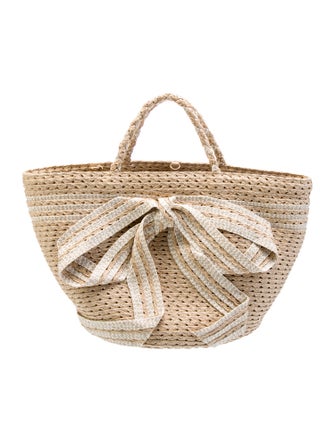 Eric Javits Raffia Top Handle Bag