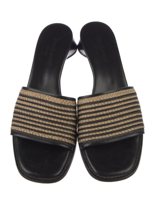 Eric Javits Leather Printed Slides