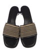 Eric Javits Leather Printed Slides