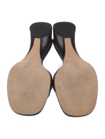 Eric Javits Leather Printed Slides