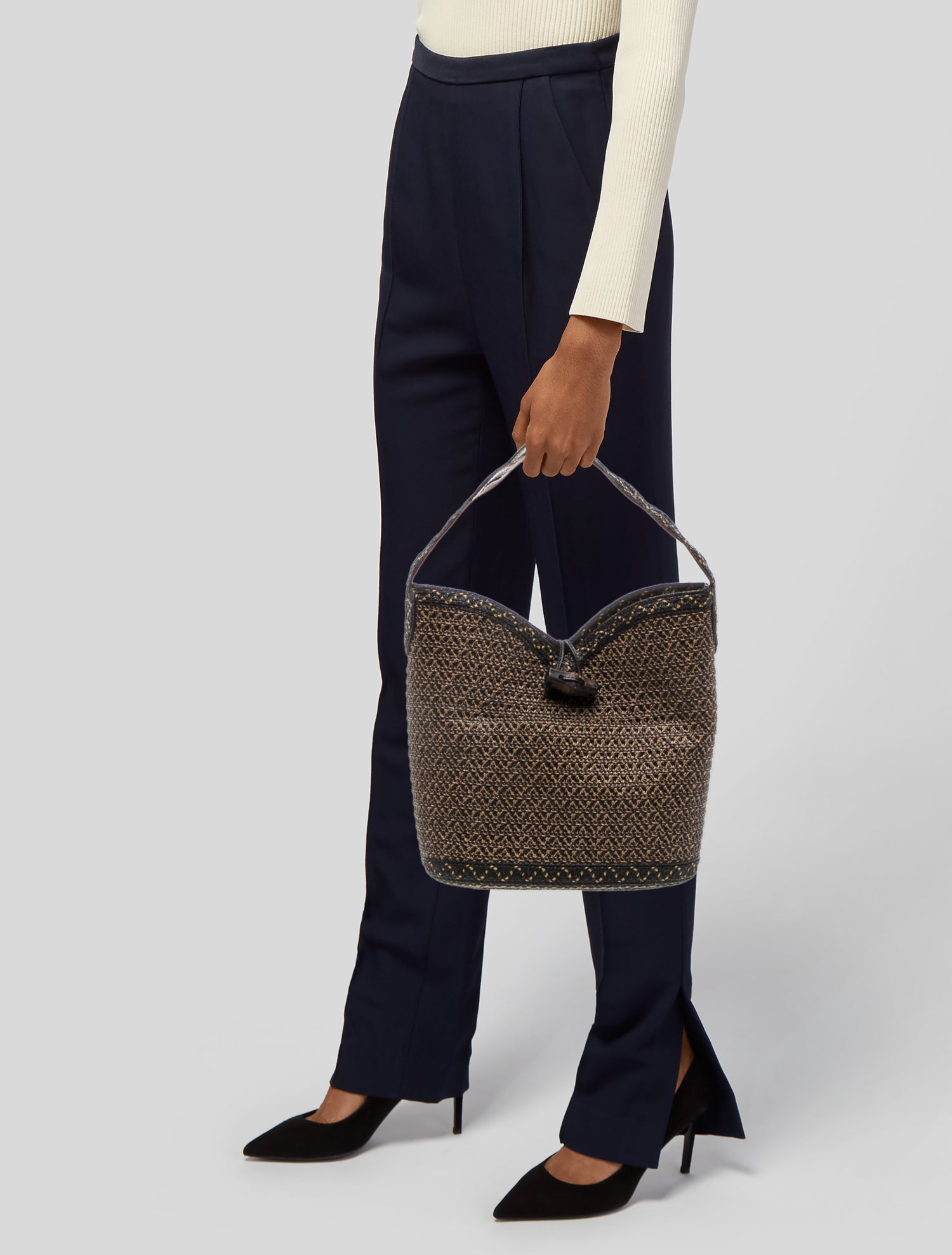 Eric Javits Raffia Shoulder Bag
