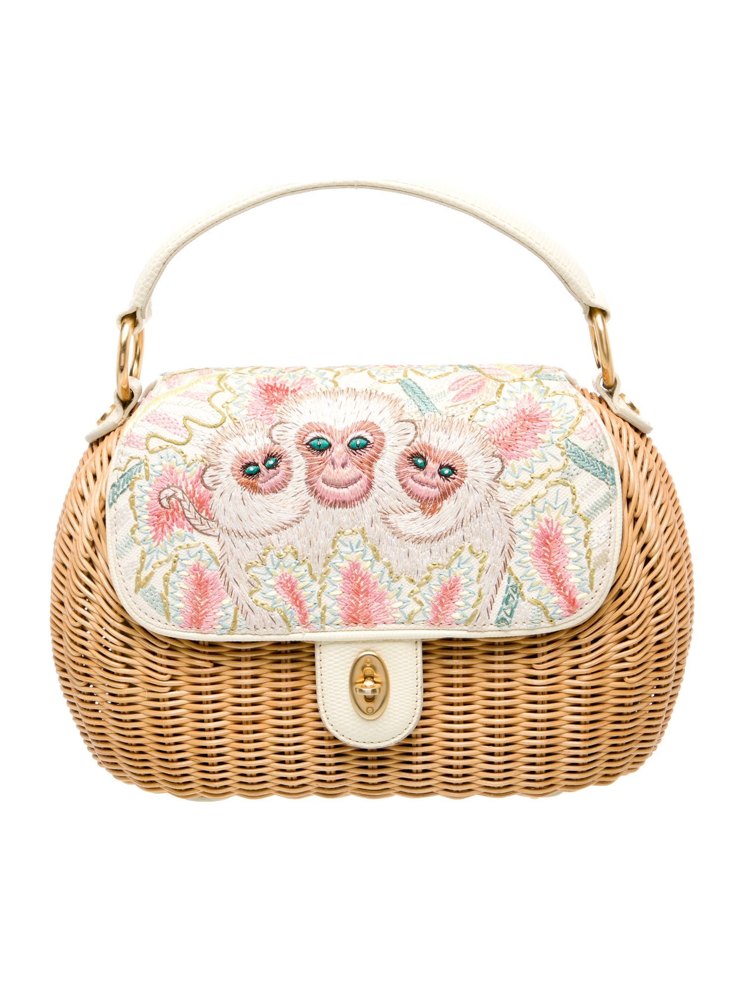 Eric Javits Wicker Top Handle Bag