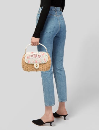 Eric Javits Wicker Top Handle Bag