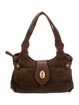 Eric Javits Straw Top Handle Bag