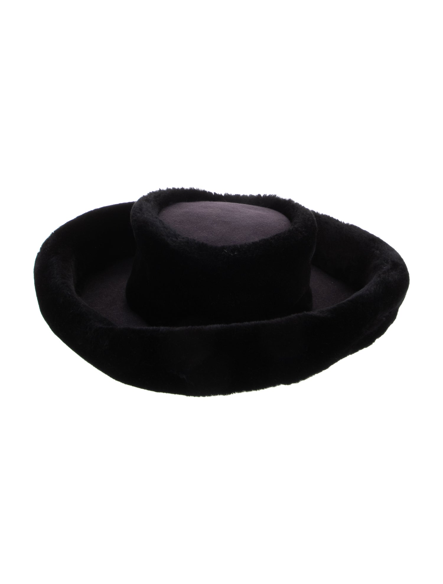 Eric Javits Faux Fur Wide Brim Hat