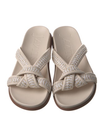 Eric Javits Leather Slides