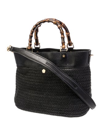 Eric Javits Raffia Top Handle Bag