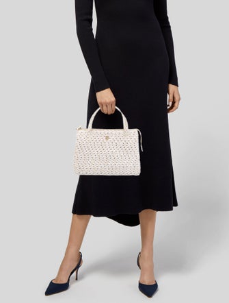 Eric Javits Raffia Top Handle Bag