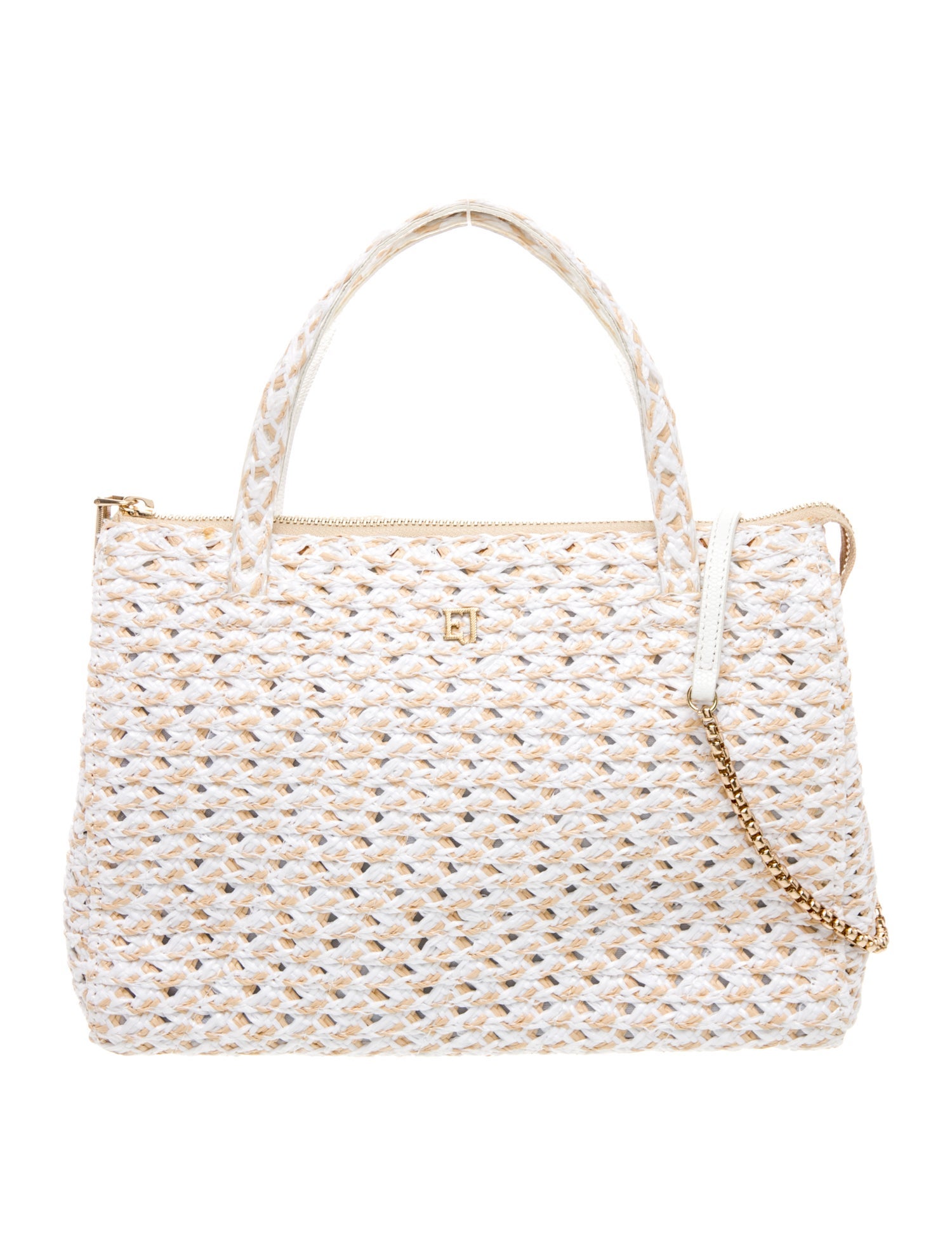 Eric Javits Raffia Top Handle Bag
