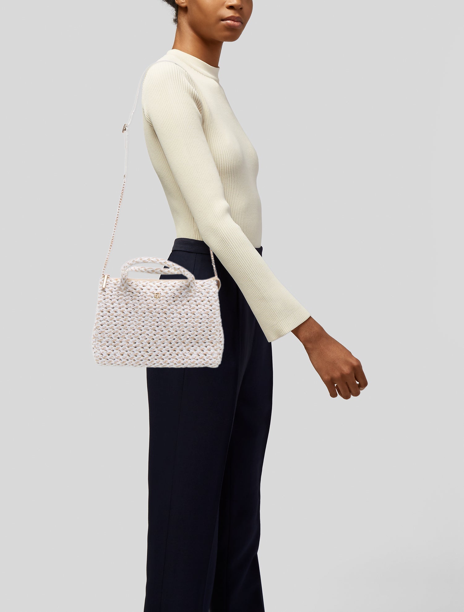 Eric Javits Raffia Top Handle Bag