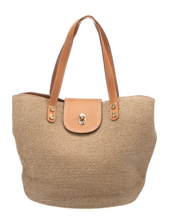 Eric Javits Straw Top Handle Bag