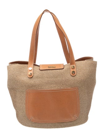 Eric Javits Straw Top Handle Bag