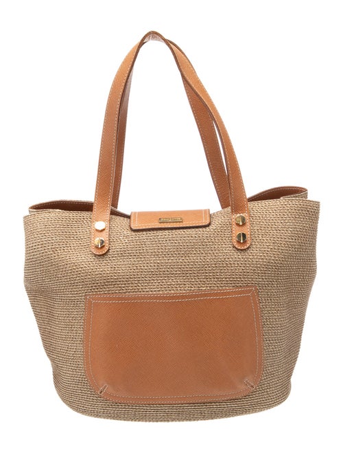 Eric Javits Straw Top Handle Bag