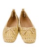 Eric Javits Raffia Bow Accents Ballet Flats