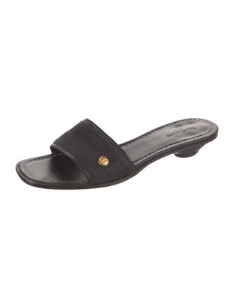 Eric Javits Leather Slides