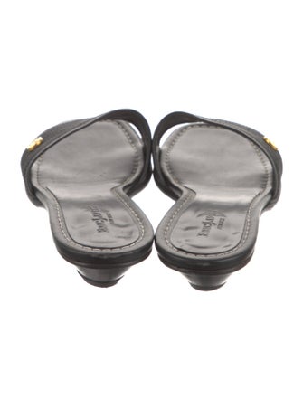 Eric Javits Leather Slides