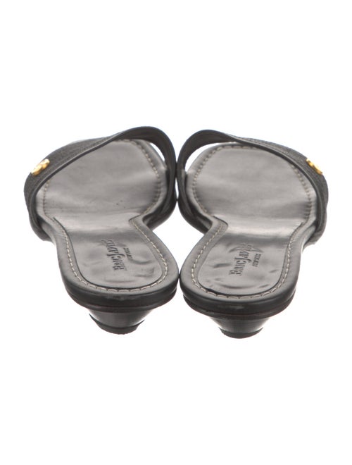 Eric Javits Leather Slides