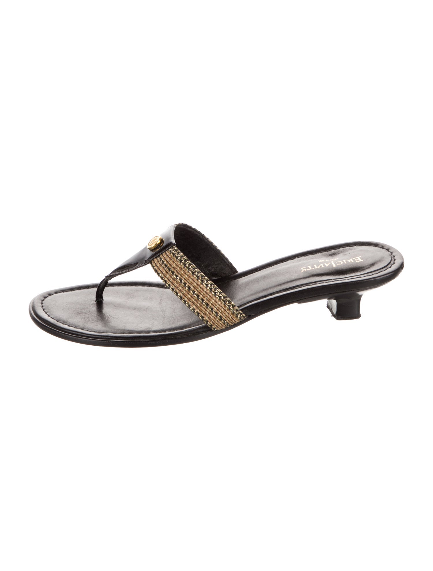 Eric Javits Leather Flip Flops