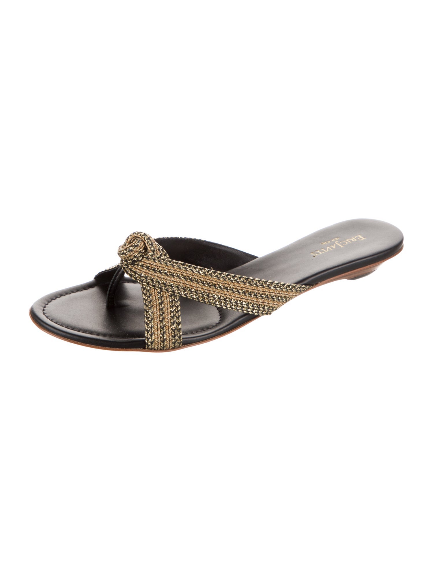 Eric Javits Raffia Printed Slides