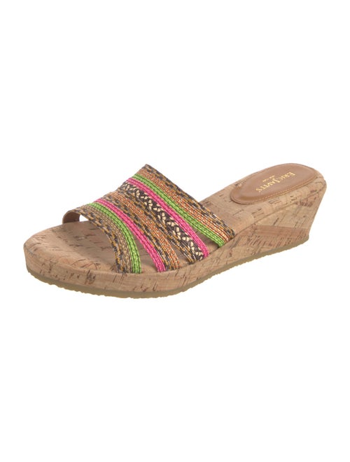 Eric Javits Leather Printed Slides