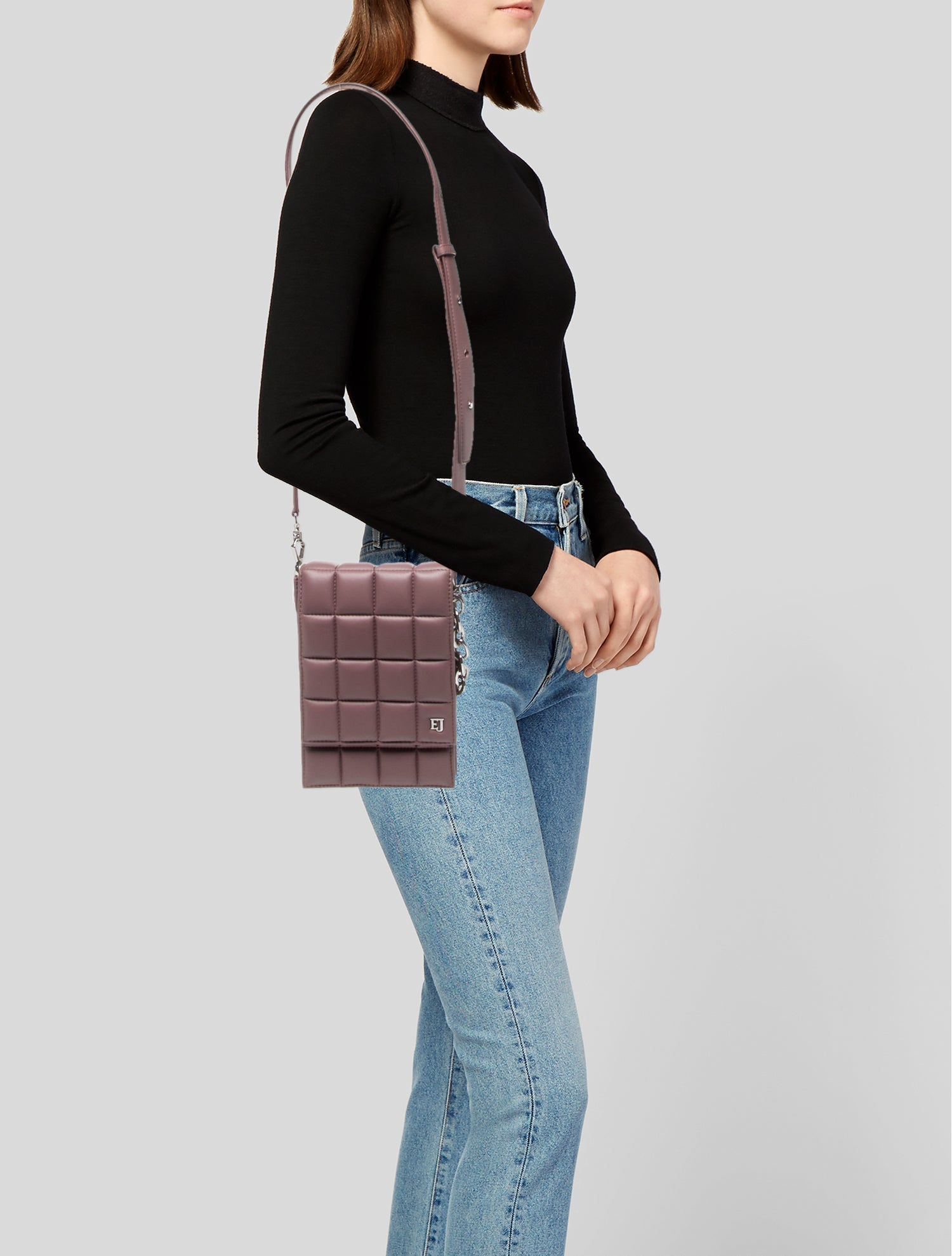 Eric Javits Leather Messenger Bag