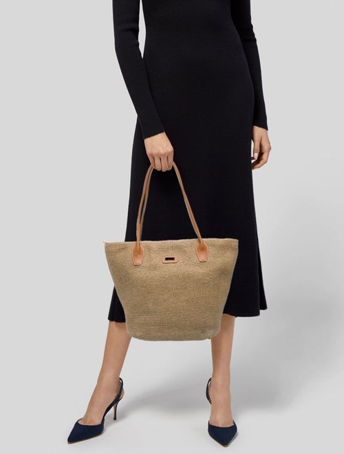 Eric Javits Raffia Bucket Bag