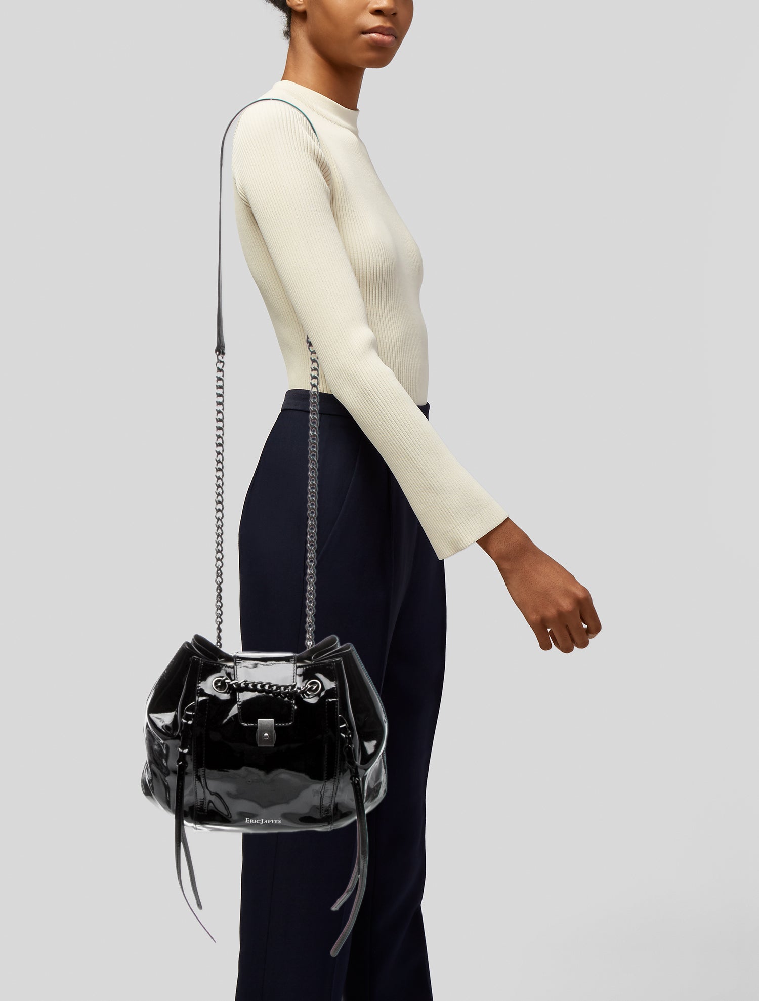 Eric Javits Patent Leather Shoulder Bag