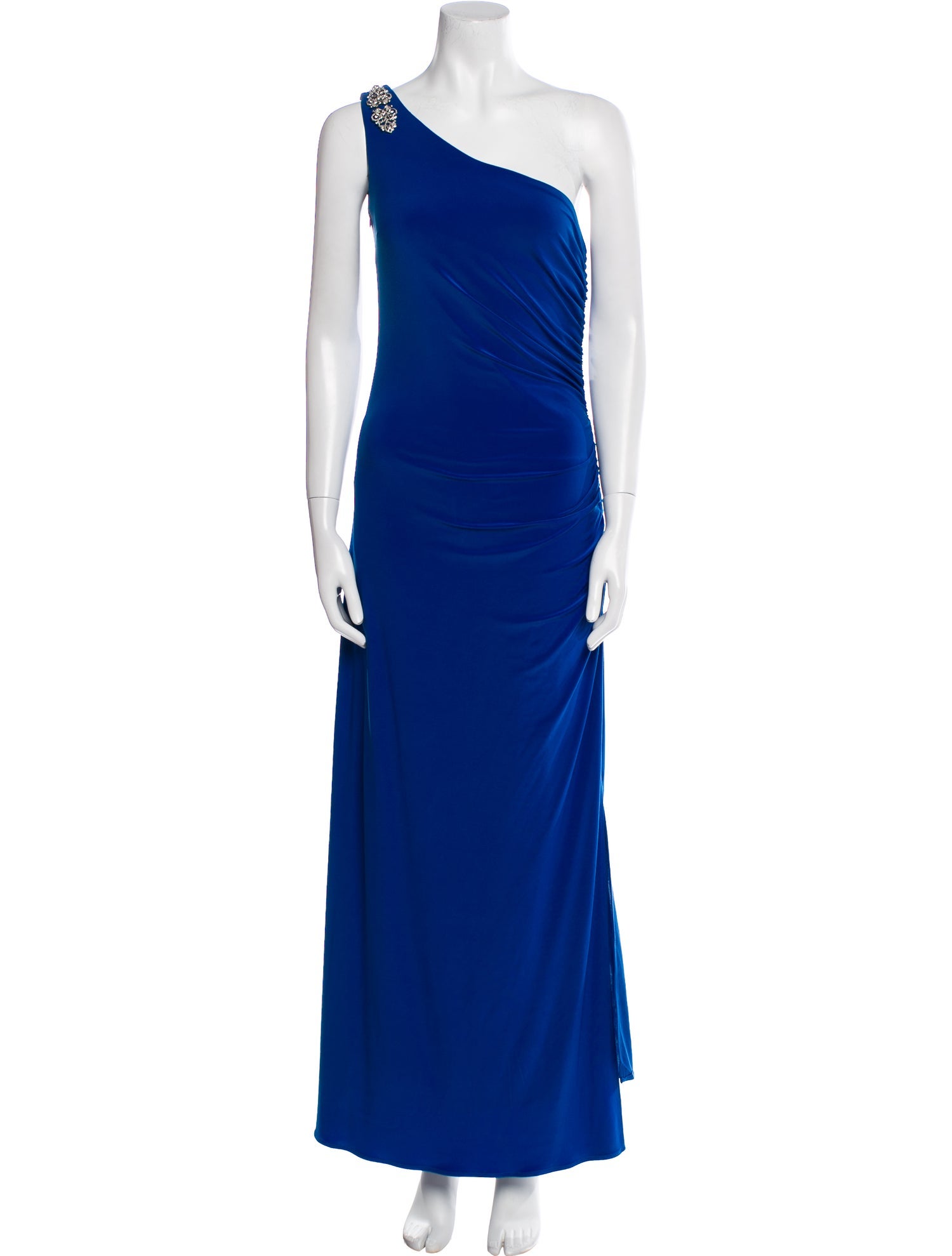 Eric Javits One-Shoulder Long Dress
