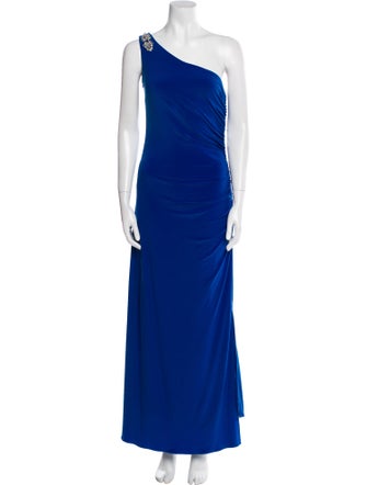 Eric Javits One-Shoulder Long Dress