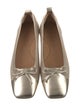 Eric Javits Mesh Leather Trim Embellishment Ballet Flats