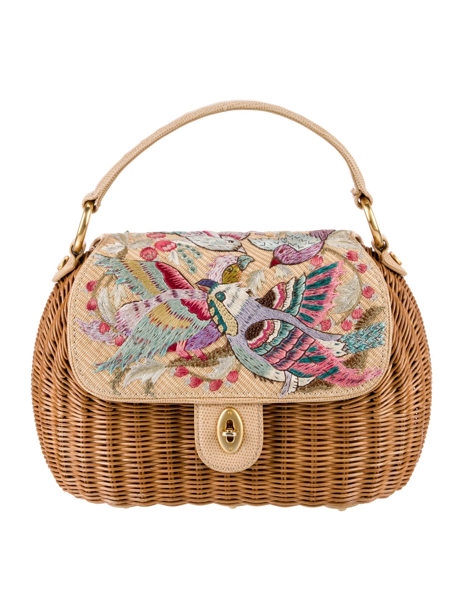 Eric Javits Wicker Top Handle Bag
