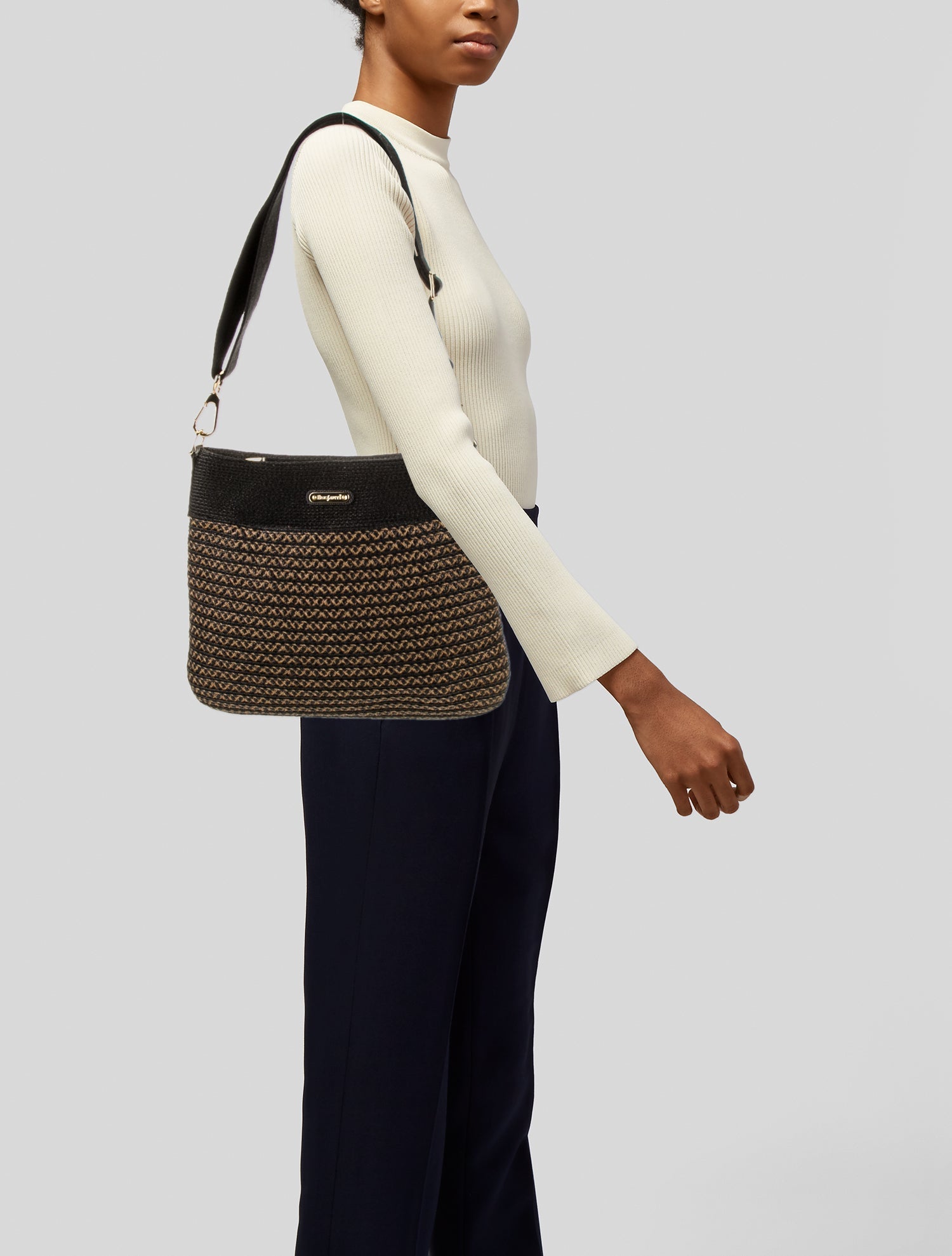 Eric Javits Raffia Crossbody Bag