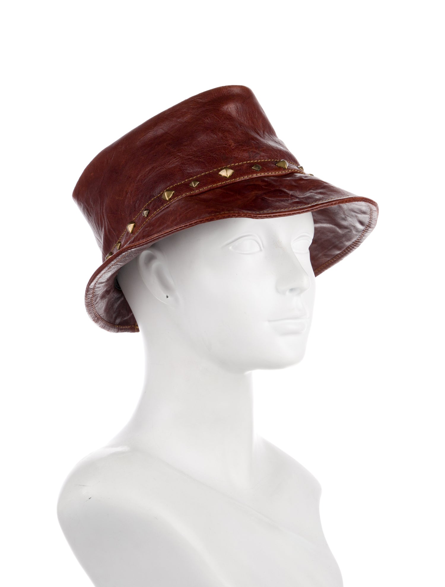 Eric Javits Leather Top Hat