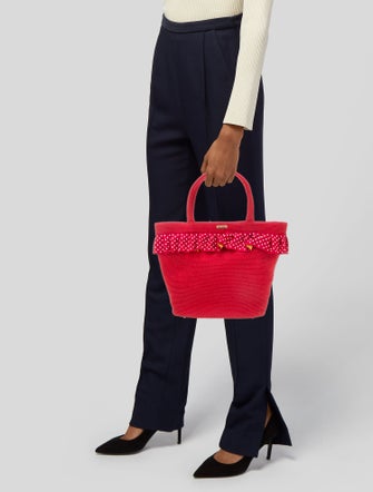 Eric Javits Straw Top Handle Bag