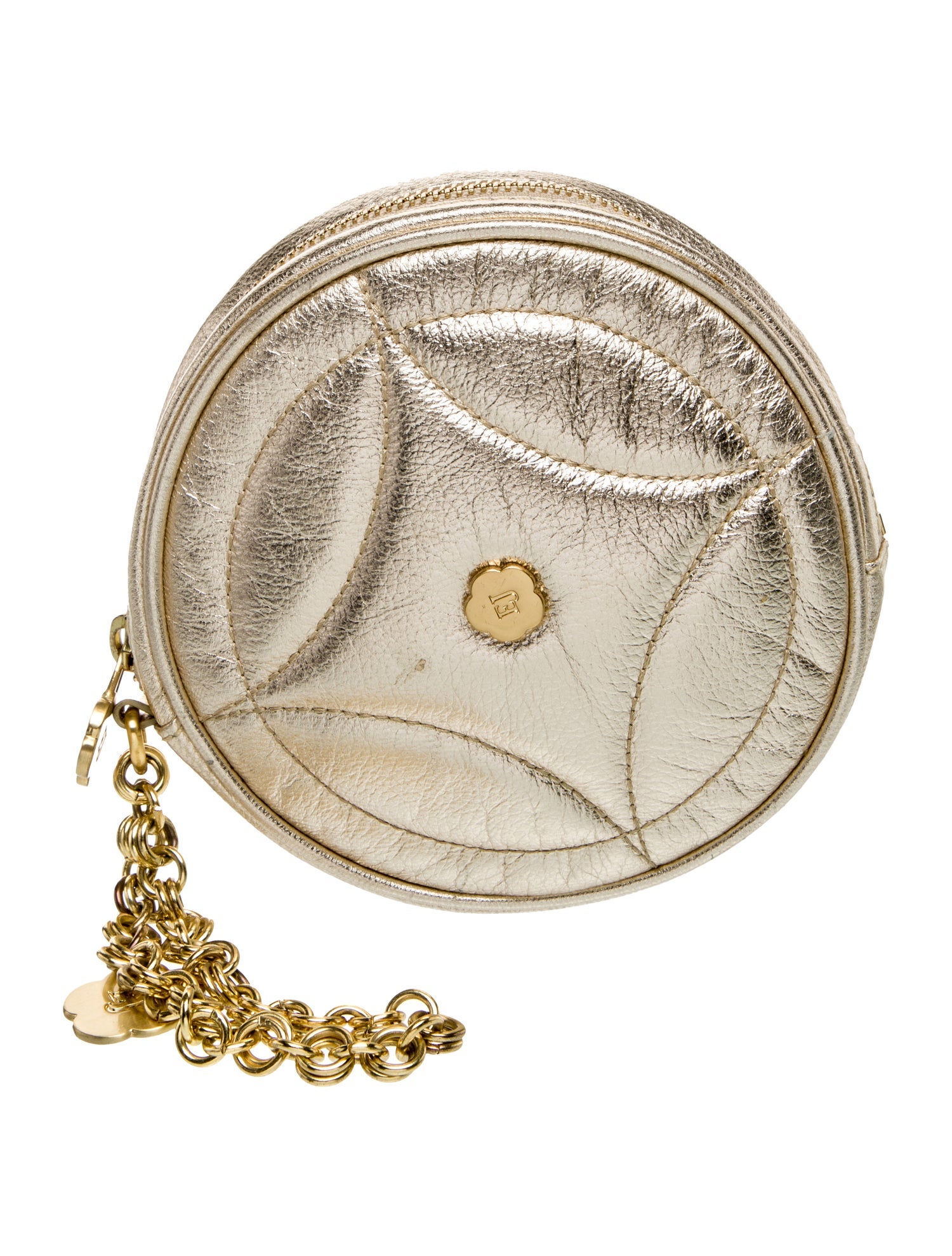 Eric Javits Leather Minaudière