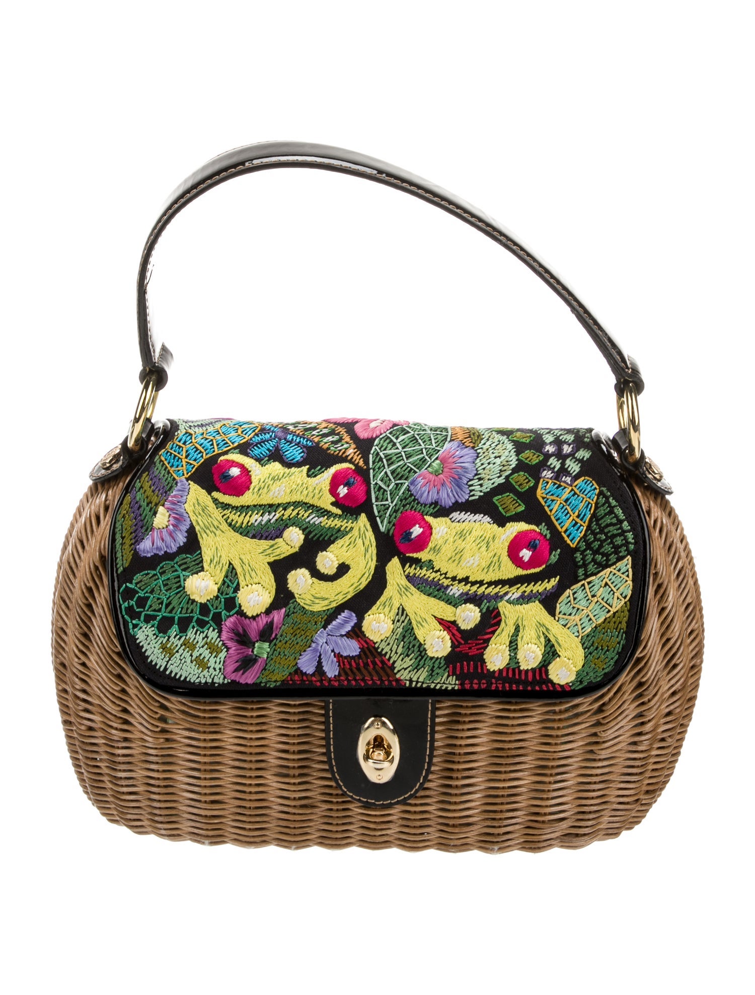 Eric Javits Straw Top Handle Bag