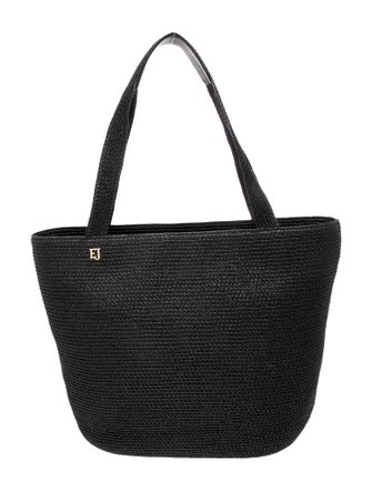 Eric Javits Raffia Top Handle Bag