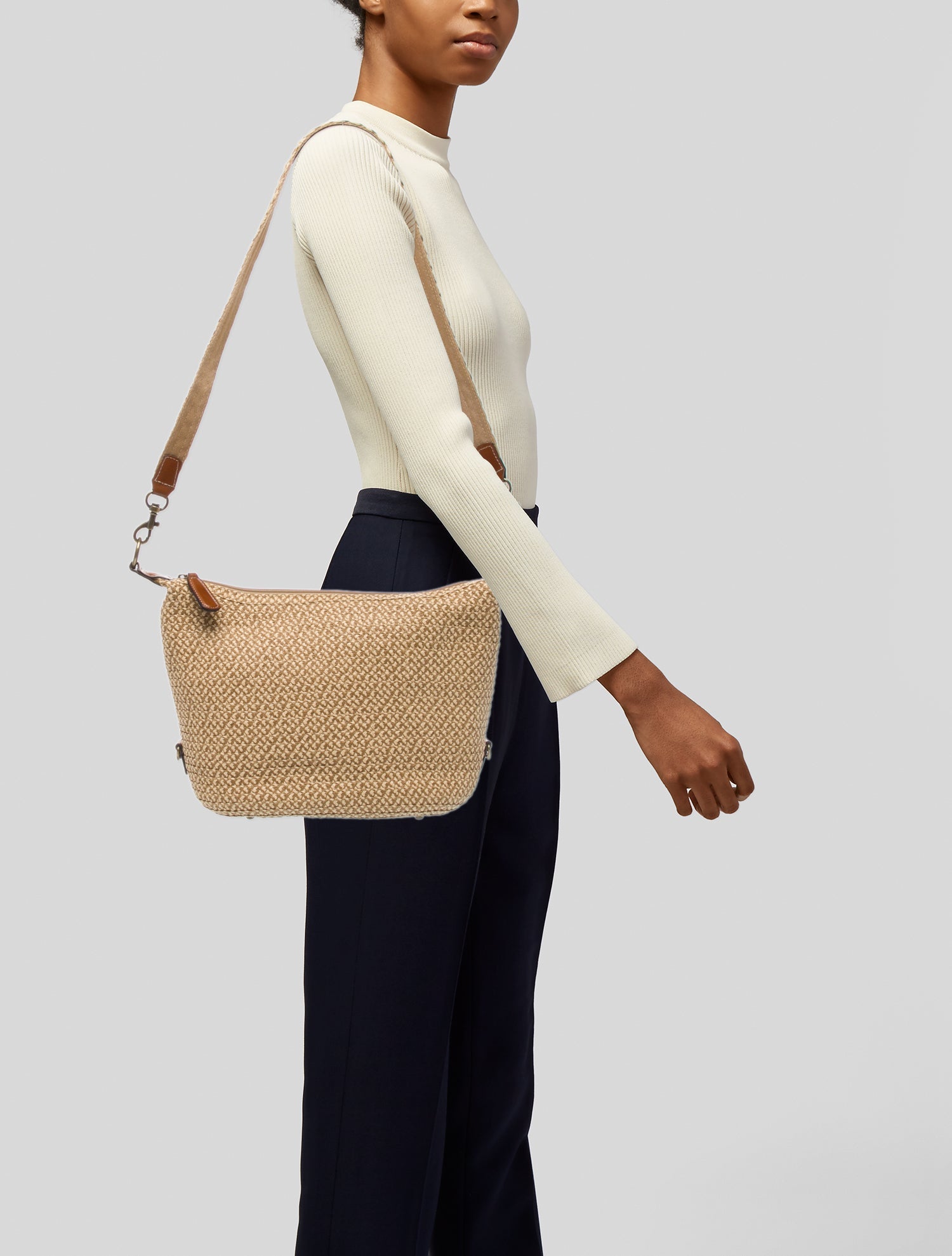 Eric Javits Straw Crossbody Bag