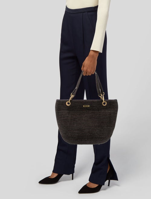 Eric Javits Canvas Top Handle Bag