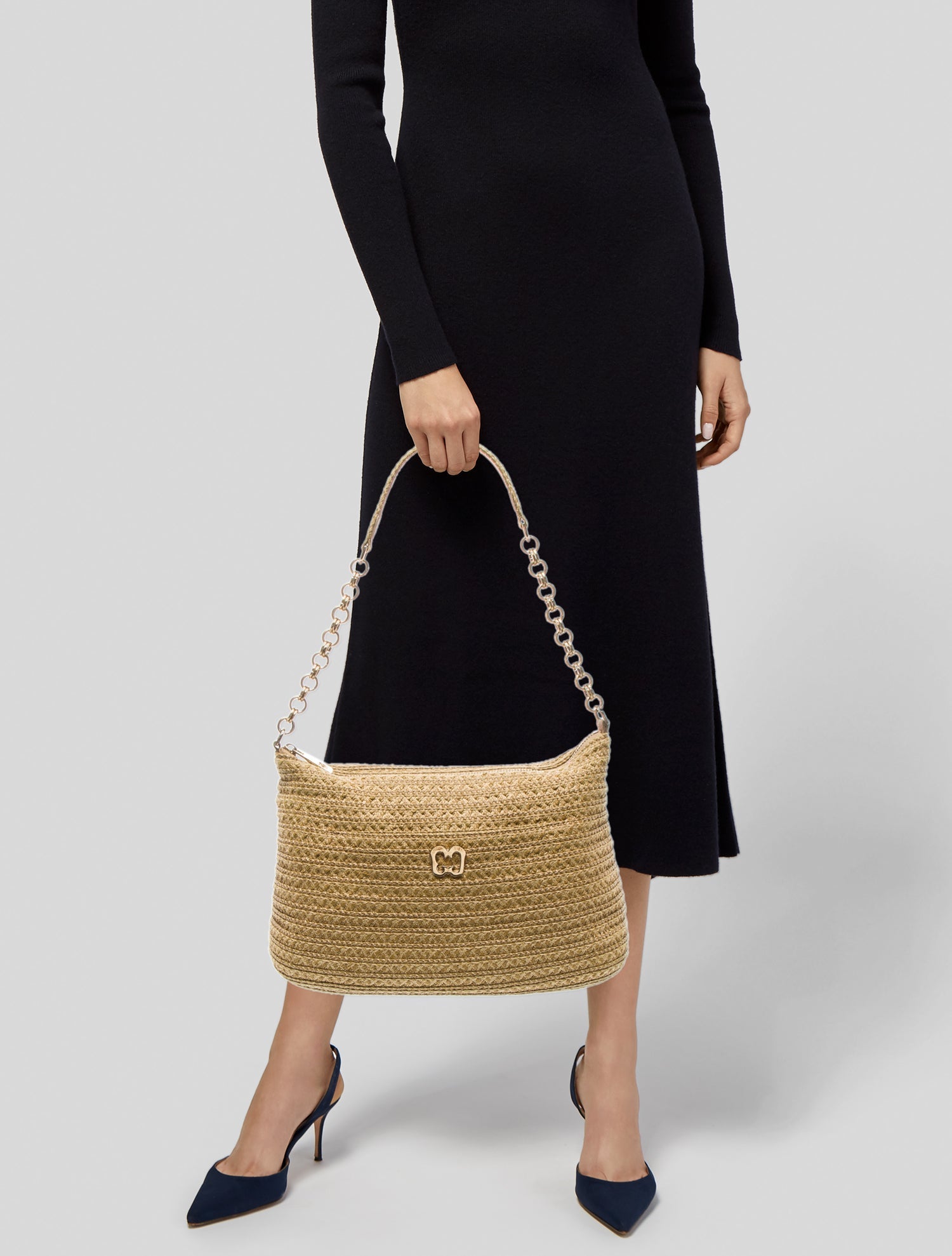 Eric Javits Straw Shoulder Bag